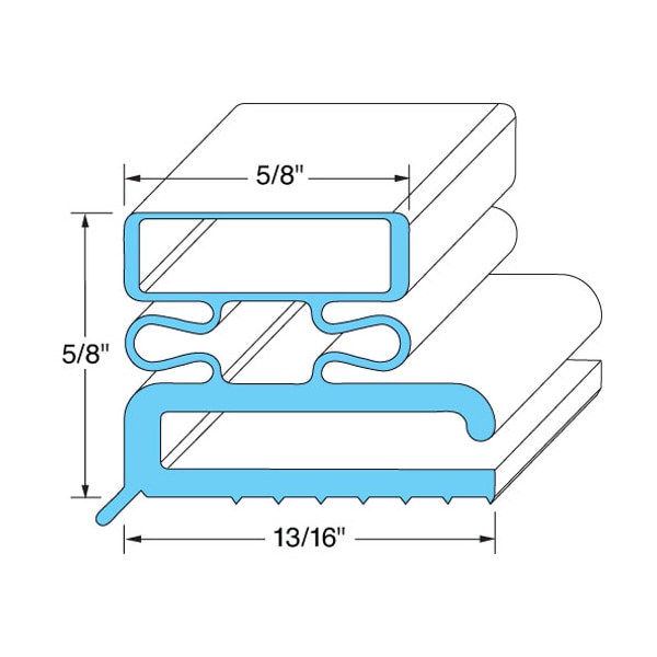 Door Gasket 23 1/2" X 59 1/2"